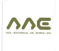 Trademark AAE USA-AUSTRALIA-UK-KOREA-EEC