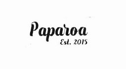 Trademark PAPAROA EST.2015