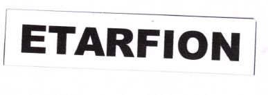 Trademark ETARFION