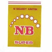 Trademark NB SUPER 12 SIGARET KRETEK + LOGO