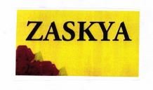 Trademark ZASKYA + LOGO