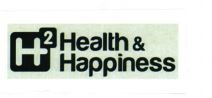 Trademark H2 HEALTH & HAPPINES + LOGO