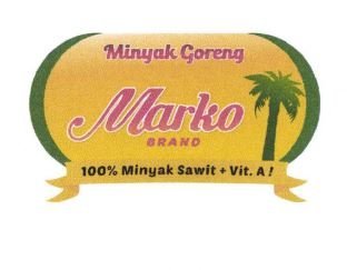 Trademark MINYAK GORENG MARKO BRAND + LOGO