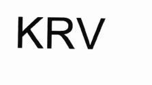 Trademark KRV