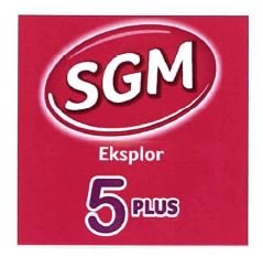 Trademark SGM EKSPLOR 5 PLUS + LOGO