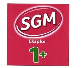 Trademark SGM EKSPLOR 1+ + LOGO