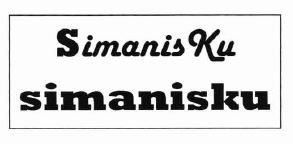 Trademark SIMANISKU SIMANISKU + LOGO