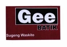 Trademark GEE BATIK