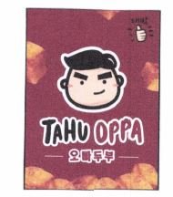 Trademark TAHU OPPA + KARAKTER HURUF NON LATIN + LUKISAN