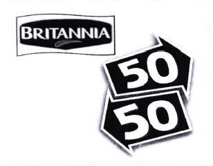 Trademark BRITANNIA 50 50 + LOGO