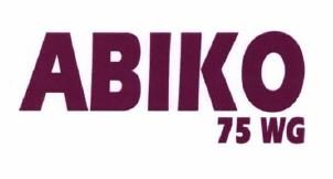 Trademark ABIKO 75 WG