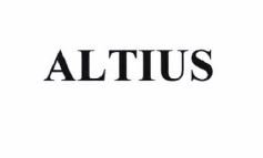 Trademark ALTIUS