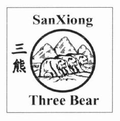 Trademark SANXION THREE BEAR + KARAKTER HURUF NON LATIN + LUKISAN