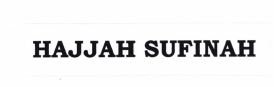 Trademark HAJJAH SUFINAH