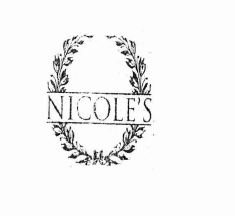 Trademark NICOLE'S + LOGO