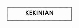 Trademark KEKINIAN