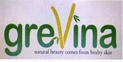 Trademark GREVINA NATURAL BEAUTY COMES FROM HEALTY SKIN + LOGO