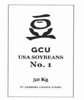 Trademark GCU USA SOYBEANS NO.1 50 KG PT GERBANG CAHAYA UTAMA + LOGO