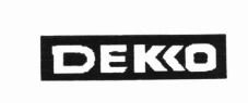 Trademark DEKKO + LOGO