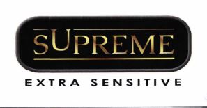 Trademark SUPREME EXTRA SENSITIVE + LOGO