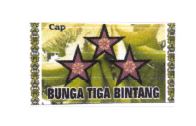 Trademark BUNGA TIGA BINTANG + LUKISAN