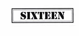 Trademark SIXTEEN + LOGO