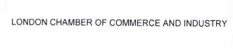 Trademark LONDON CHAMBER OF COMMERCE AND INDUSTRY
