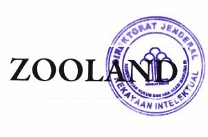 Trademark ZOOLAND