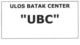 Trademark Ulos Batak Center "UBC"