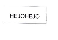 Trademark HEJOHEJO