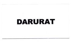 Trademark DARURAT