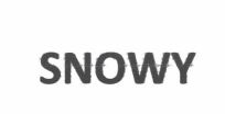 Trademark SNOWY
