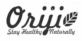 Trademark ORIJI STAY HEALTHY NATURALLY + LOGO