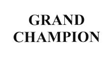 Trademark GRAND CHAMPION