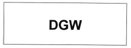 Trademark DGW