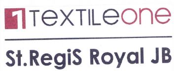 Trademark 1 ONE TEXTILEONE St.Regis Royal JB + LUKISAN