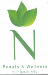 Trademark Ndengan Logo Tiga Helai Daun Hijau dan kata Beauty & Wellness