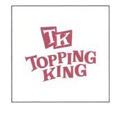 Trademark TK TOPPING KING + LOGO