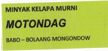 Trademark MONTODAG MINYAK KELAPA MURNI