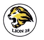 Trademark LION 28 + Lukisan Kepala Singa dalam Lingkaran