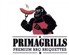 Trademark PRIMAGRILLS PREMIUM BBQ BRIQUETTES + LUKISAN