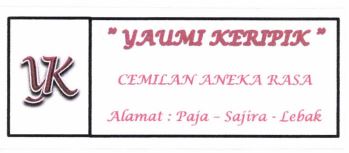 Trademark YK Yaumi Keripik