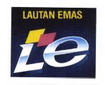 Trademark LAUTAN EMAS LE + LOGO