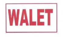 Trademark WALET + LOGO