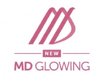 Trademark NEW MD GLOWING + LOGO