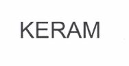 Trademark KERAM