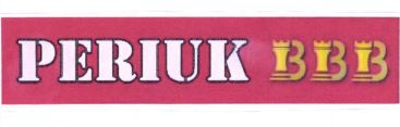 Trademark PERIUK BBB + LOGO