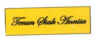 Trademark TENUN SIAK ANNISA + LOGO