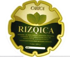 Trademark RIZQICA CARICA + LOGO