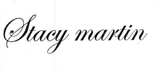 Trademark STACY MARTIN + LOGO